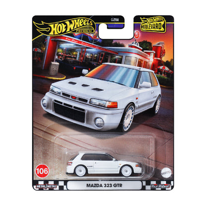 Supercar BOULEVARD MAZDA 323 GTX TURBO - Mô hình xe ô tô tỉ lệ 1:64 - Hot Wheels