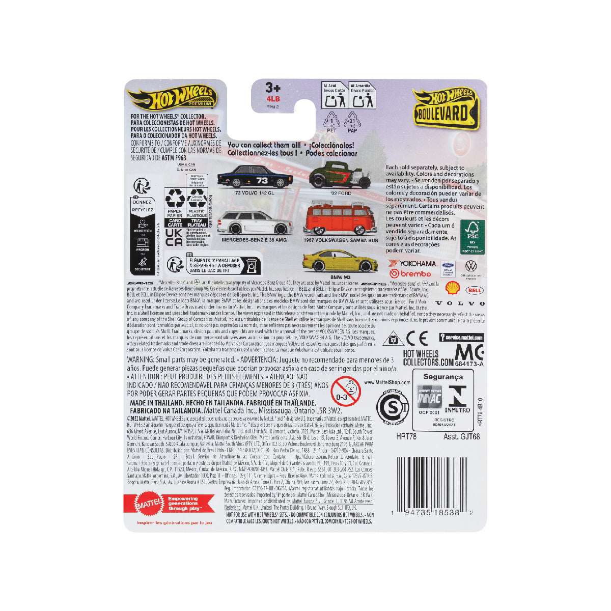 Mercedes-Benz Amg E36 Estate Custom - Xe mô hình tỷ lệ 1:64 - Hot Wheels Boulevard GJT68 - Hình ảnh sản phẩm