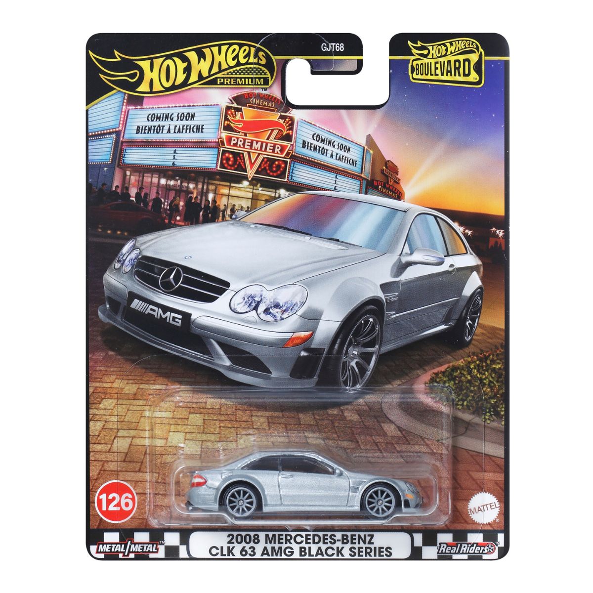 Mercedes Benz Clk 63 Amg Black Series - Mô hình siêu xe Hot Wheels Boulevard - Tỉ lệ 1:64 - Hình ảnh sản phẩm