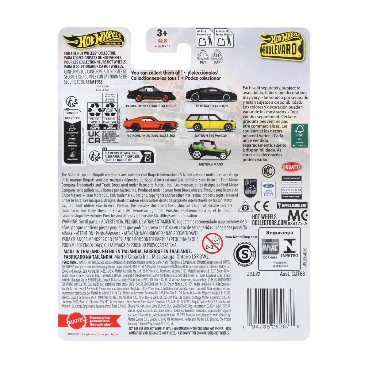 Meyers Manx Hot Wheels Boulevard - Mô hình xe Die-cast 1:64 - Hot Wheels JBL22/GJT68