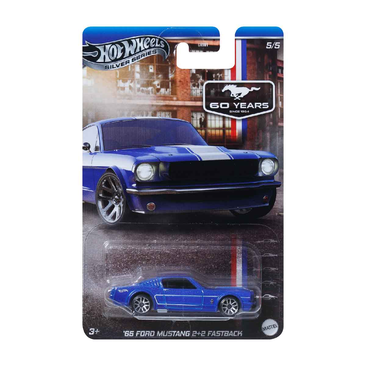 Super Car Celebrations 65 MUSTANG 2+2 FASTBACK - Mô hình xe ô tô tỷ lệ 1:64 - Hot Wheels GRT01