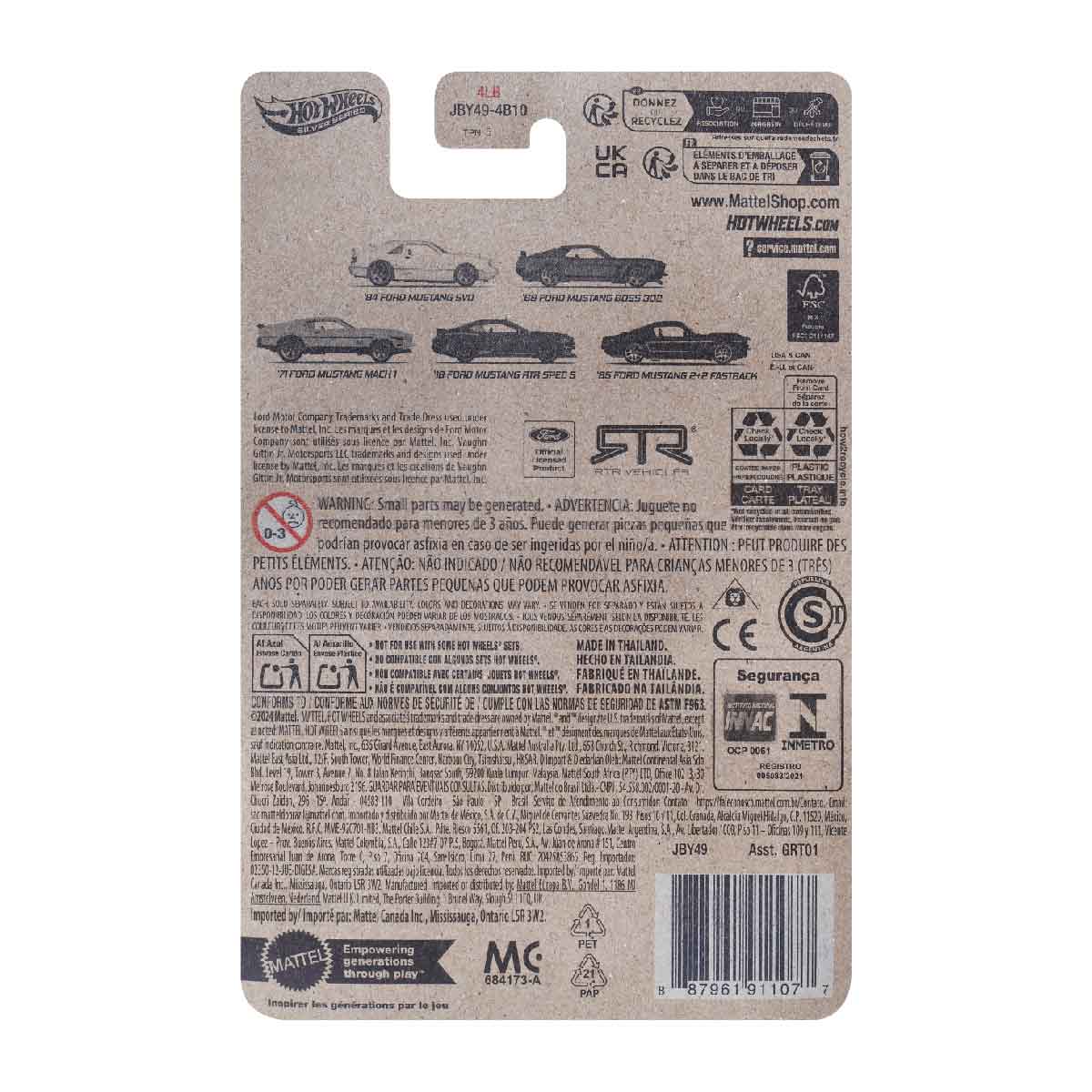 Super Car Celebrations 65 MUSTANG 2+2 FASTBACK - Mô hình xe ô tô tỷ lệ 1:64 - Hot Wheels GRT01