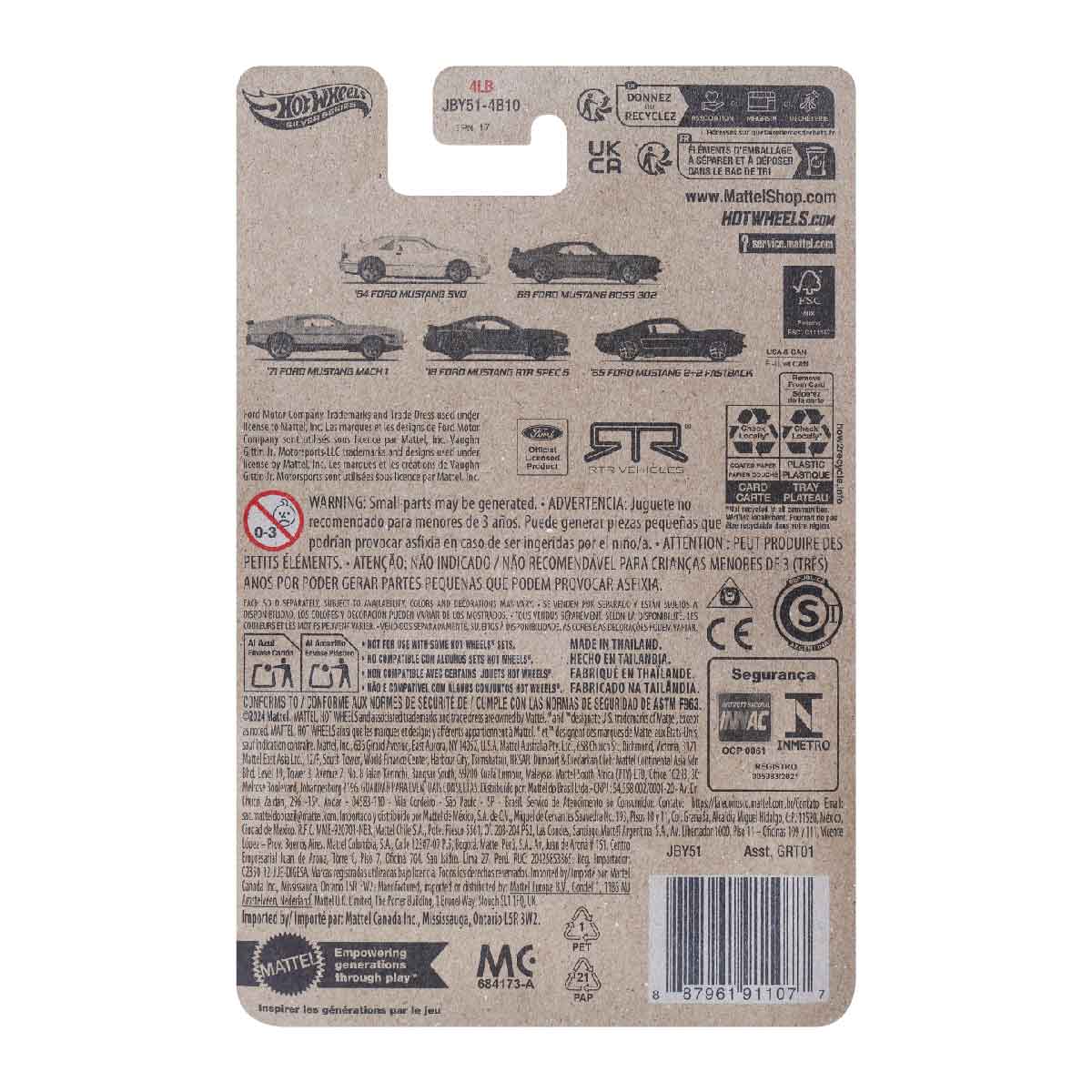 Celebrations '69 Ford Mustang Boss - Mô hình siêu xe tỷ lệ 1:64 - Hot Wheels GRT01