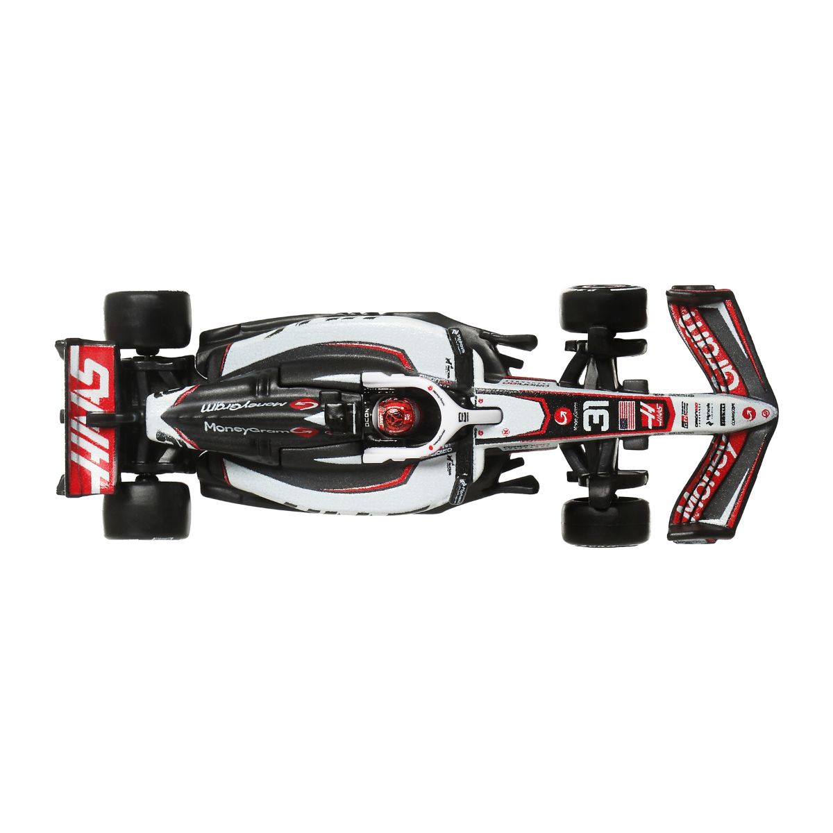 Đồ Chơi Siêu Xe Đua F1 Team Haas - Tay Đua 31 HOT WHEELS JKD78/HRV11