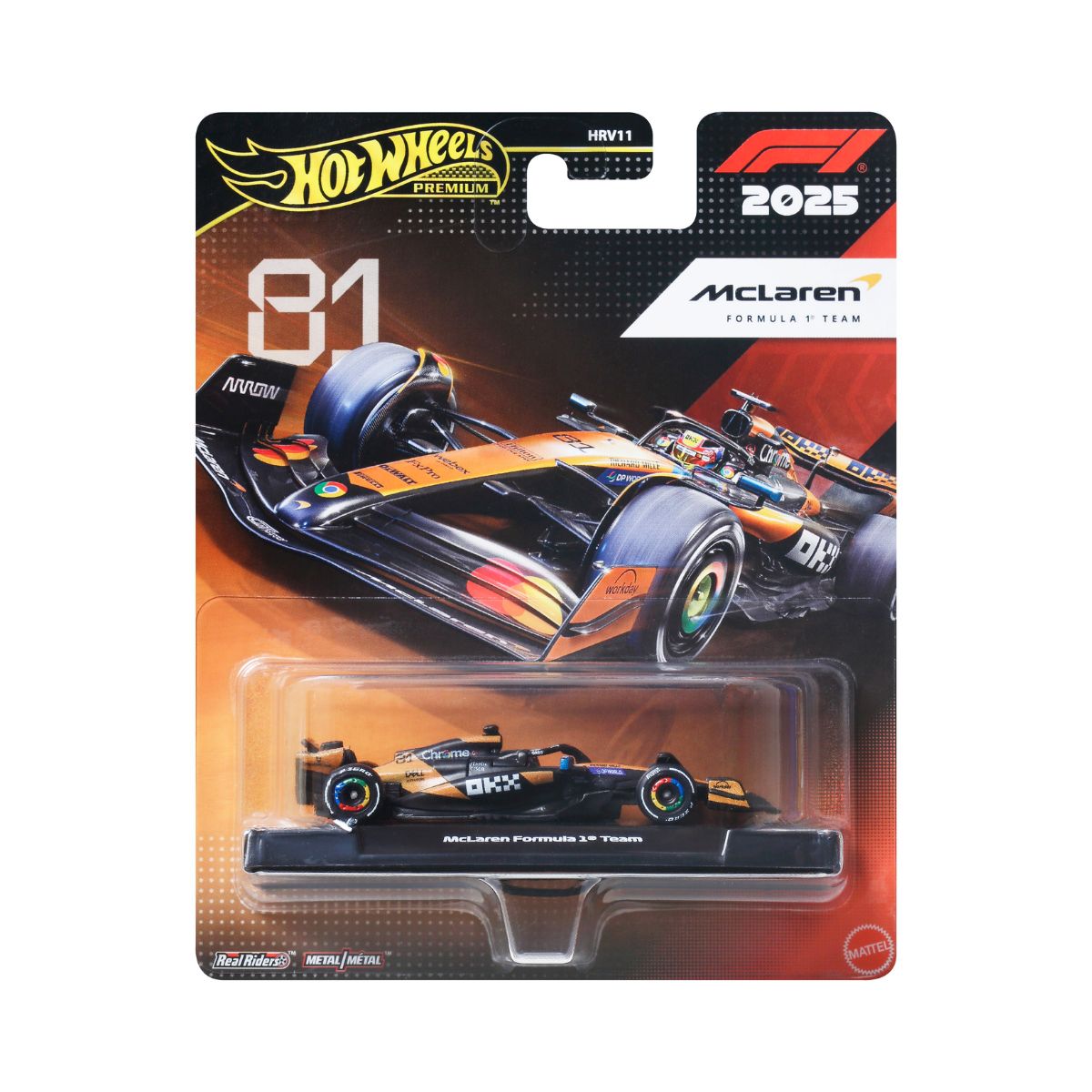 Đồ Chơi Siêu Xe Đua F1 Team Mclaren - Tay Đua 81 HOT WHEELS JKD81/HRV11