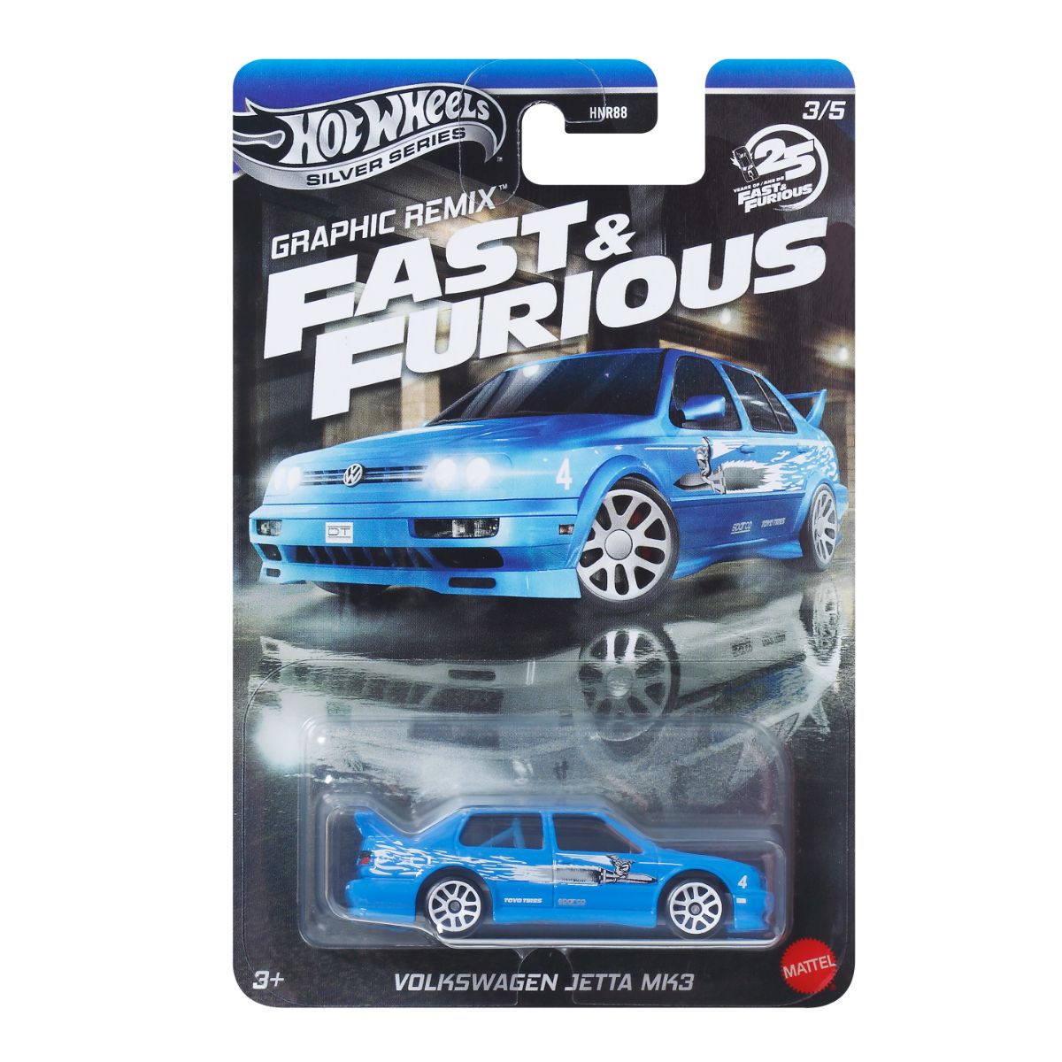 Fast and Furious VW Jetta MK3 - Mô hình xe ô tô tỷ lệ 1:64 - Hot Wheels JBY46/HNR88 - Hình ảnh chi tiết 2