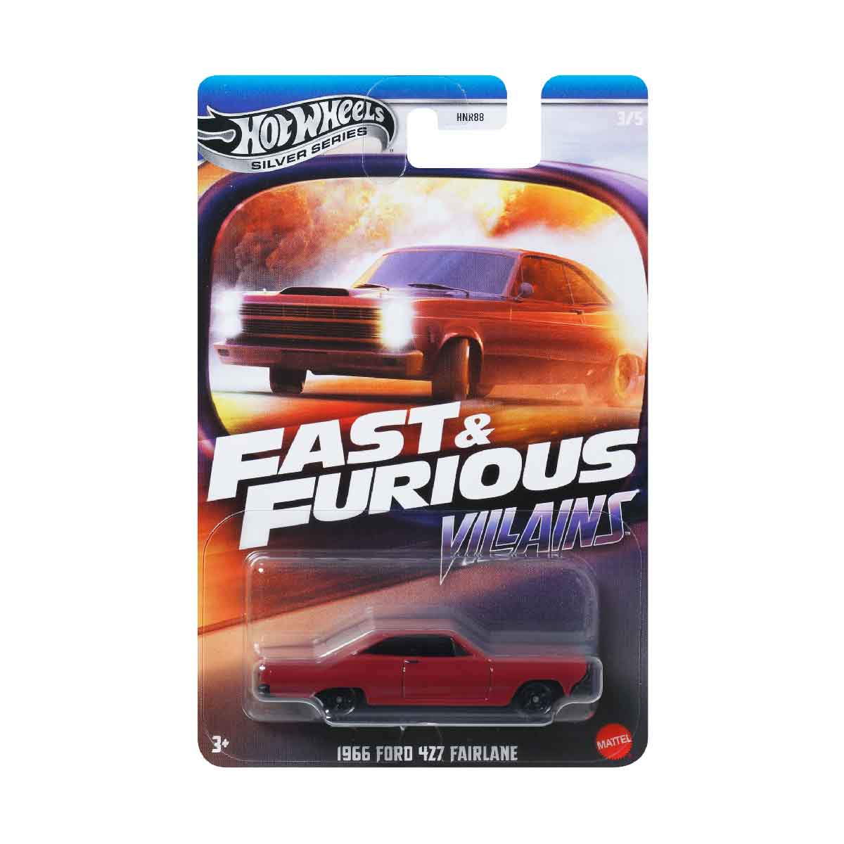 Fast & Furious 1966 Ford Fairlane - Mô hình siêu xe tỉ lệ 1:64 - Hot Wheels HNR88 - Hình ảnh chi tiết 2