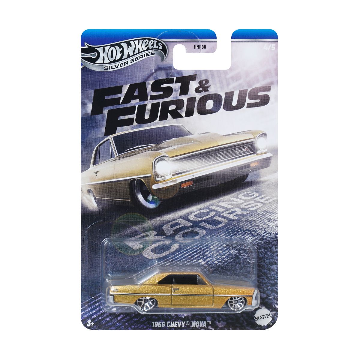 Fast & Furious '66 Chevy Nova - Mô hình siêu xe tỉ lệ 1:64 - Hot Wheels JBY42/HNR88 - Góc nhìn khác 3