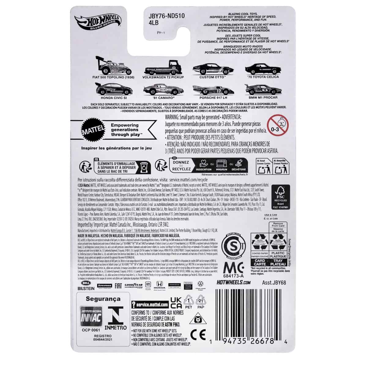 Hot Ones Super Car Toys - BMW M1 Procar - Mô hình xe đua tỉ lệ 1:64 - Hot Wheels JBY68 - Hình ảnh sản phẩm