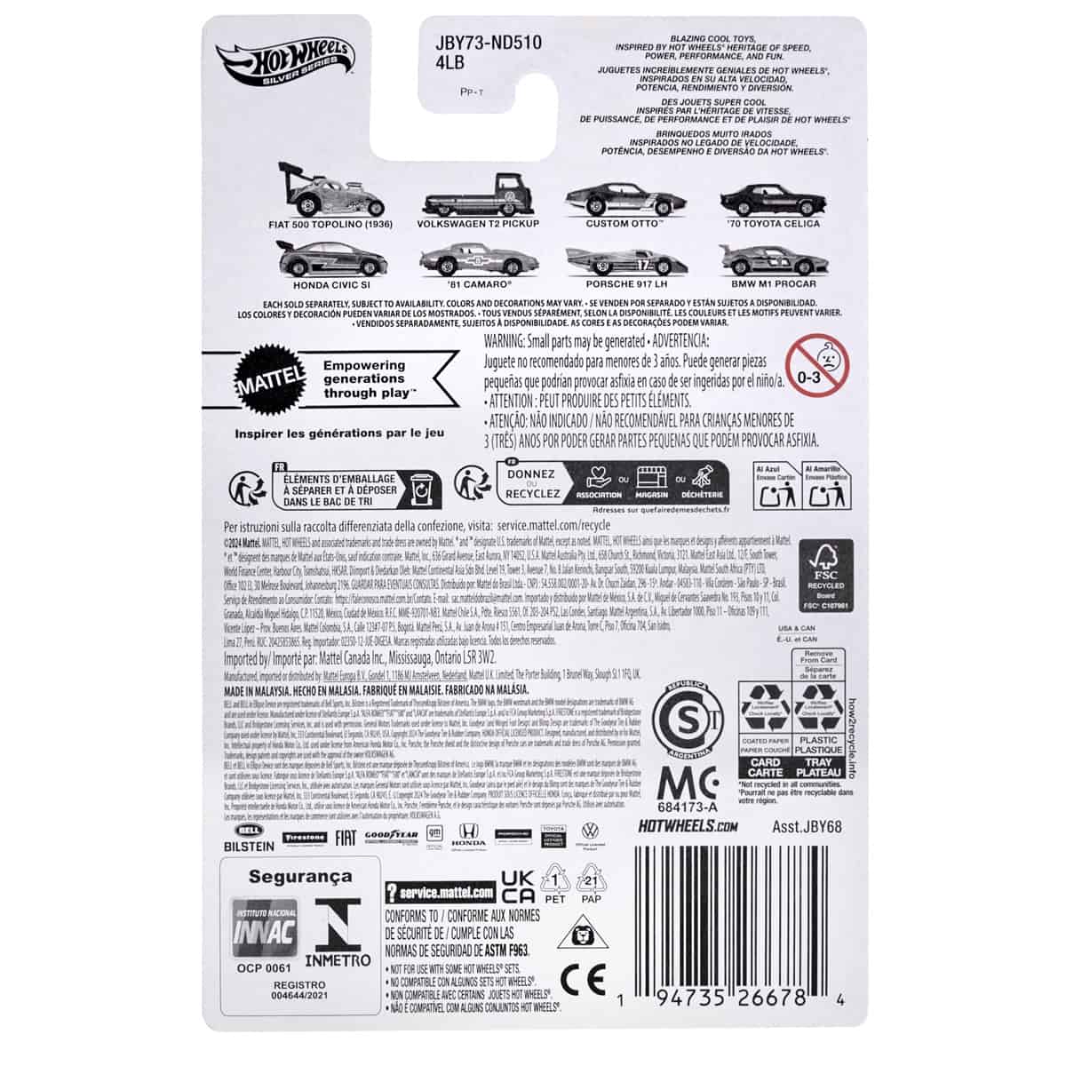 Hot Ones Super Car Toys - Honda Civic SI - Xe mô hình tỷ lệ 1:64 - Hot Wheels JBY68 - Hình ảnh sản phẩm