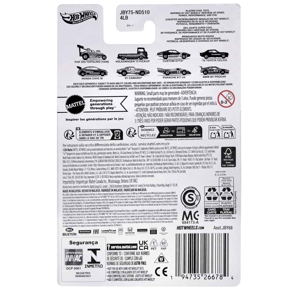 Hot Ones Super Car Toys - Porsche 917LH JBY68 - Mô hình xe ô tô Hot Wheels chính hãng - Hình ảnh sản phẩm