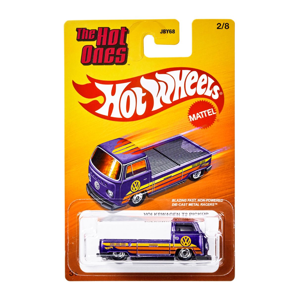 Hot Ones Super Car Toys - Volkswagen T2 Pickup - Mô hình siêu xe - HOT WHEELS JBY68 - Hình ảnh chi tiết 2