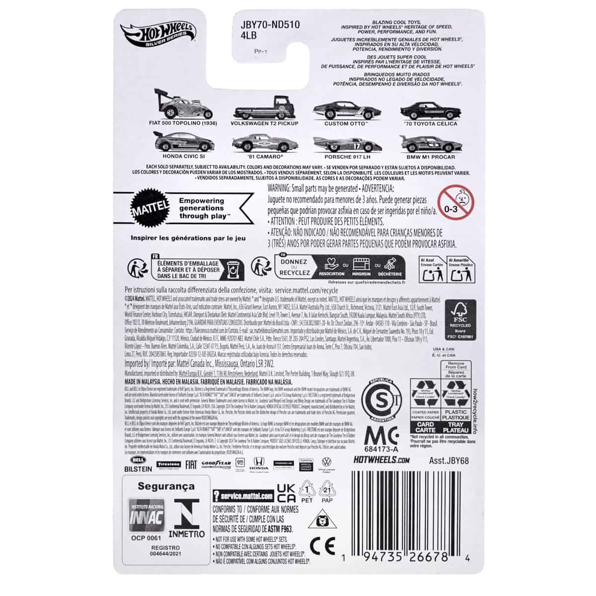 Hot Ones Super Car Toys - Volkswagen T2 Pickup - Mô hình siêu xe - HOT WHEELS JBY68 - Hình ảnh sản phẩm