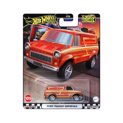 Super Car Boulevard Ford Transit Super Van - Xe mô hình kim loại tỉ lệ 1:64 - Hot Wheels GJT68