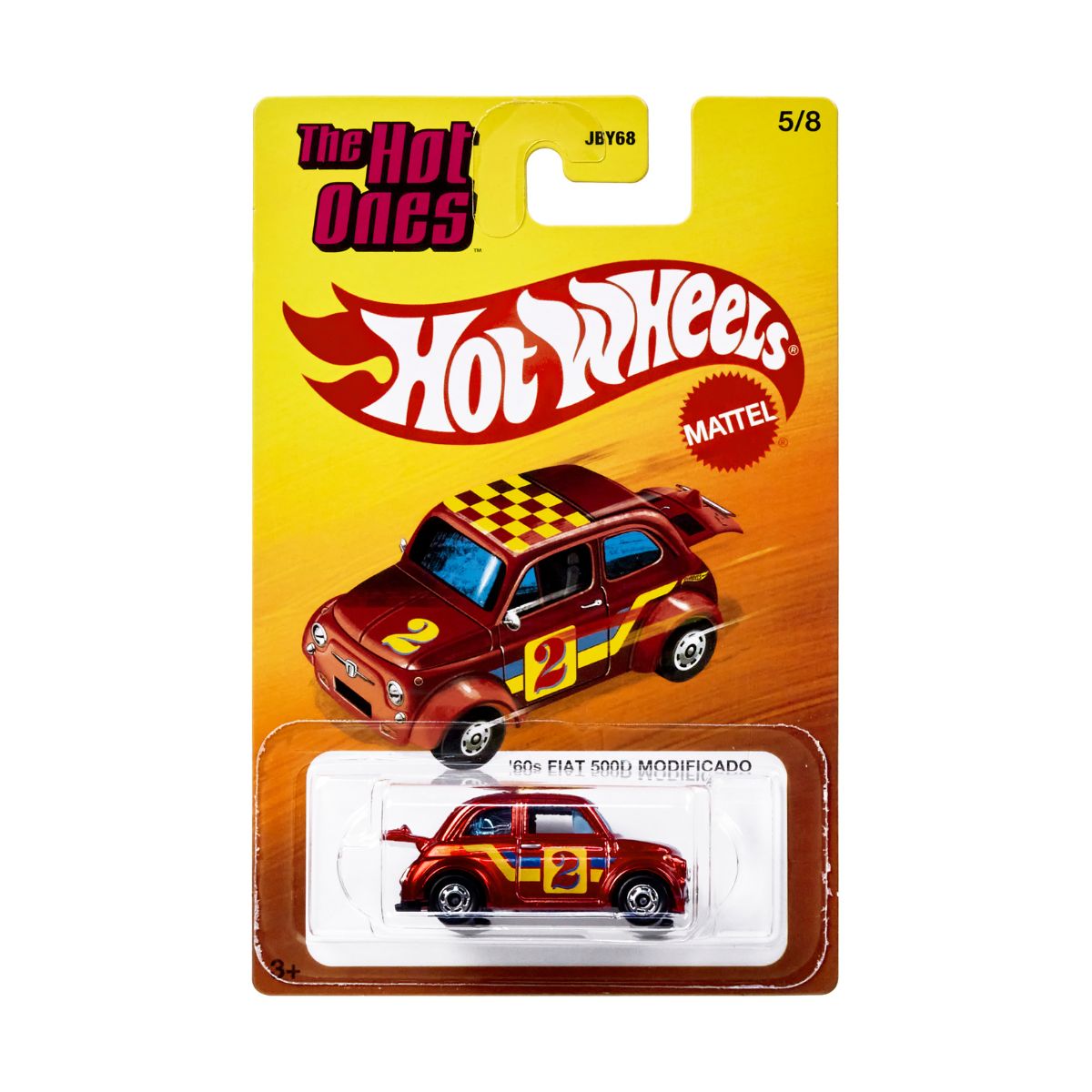 Đồ Chơi Siêu Xe Hot Ones - 60S Fiat 500D Modificado HOT WHEELS JKX44/JBY68