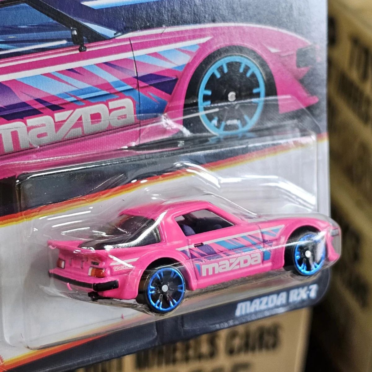 Neon Speeders MAZDA RX-7 - Mô hình siêu xe Hot Wheels tỉ lệ 1:64 - HLH72