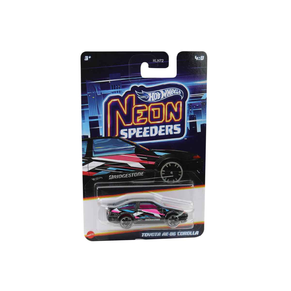 Hot Wheels Neon Speeders TOYOTA AE-86 COROLLA HLH72 - Mô hình xe đua die-cast - Hot Wheels - Hình ảnh chi tiết 2