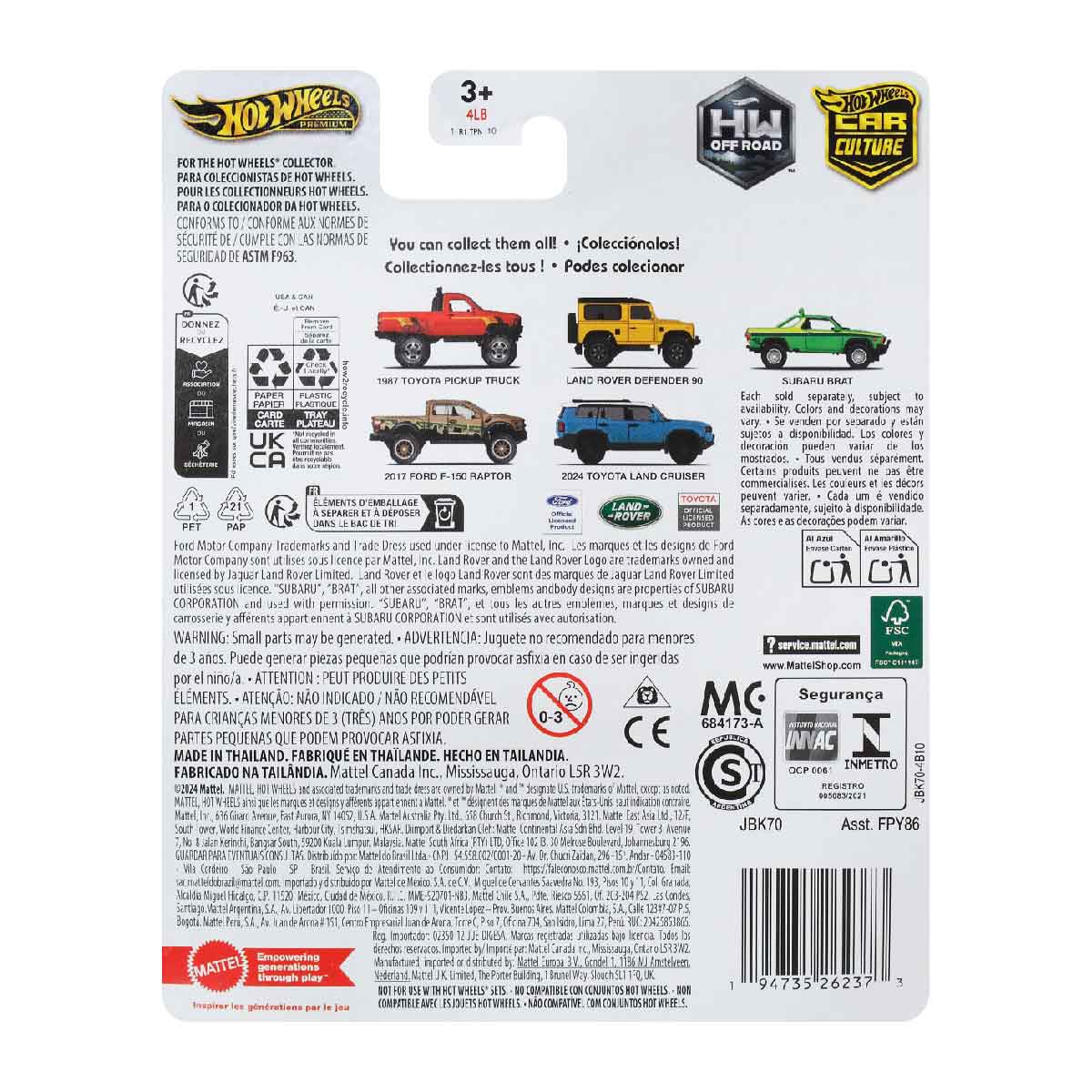 17 Ford F150 Raptor - Mô hình xe bán tải cao cấp - Hot Wheels FPY86