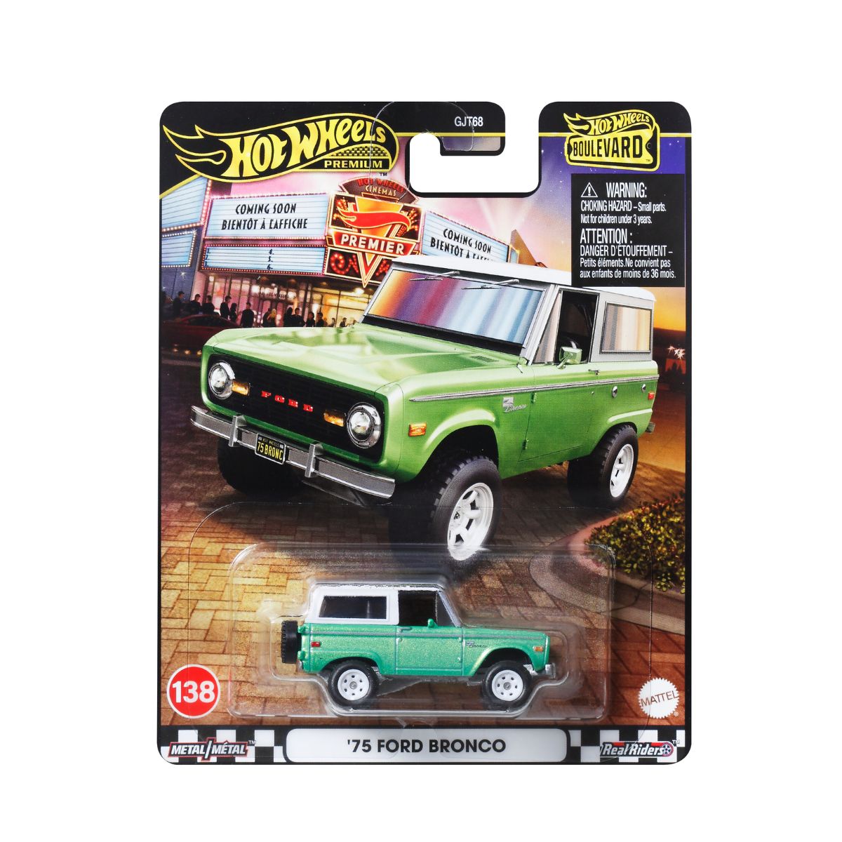 1975 Ford Bronco - Xe mô hình Hot Wheels Boulevard - JBL12/GJT68