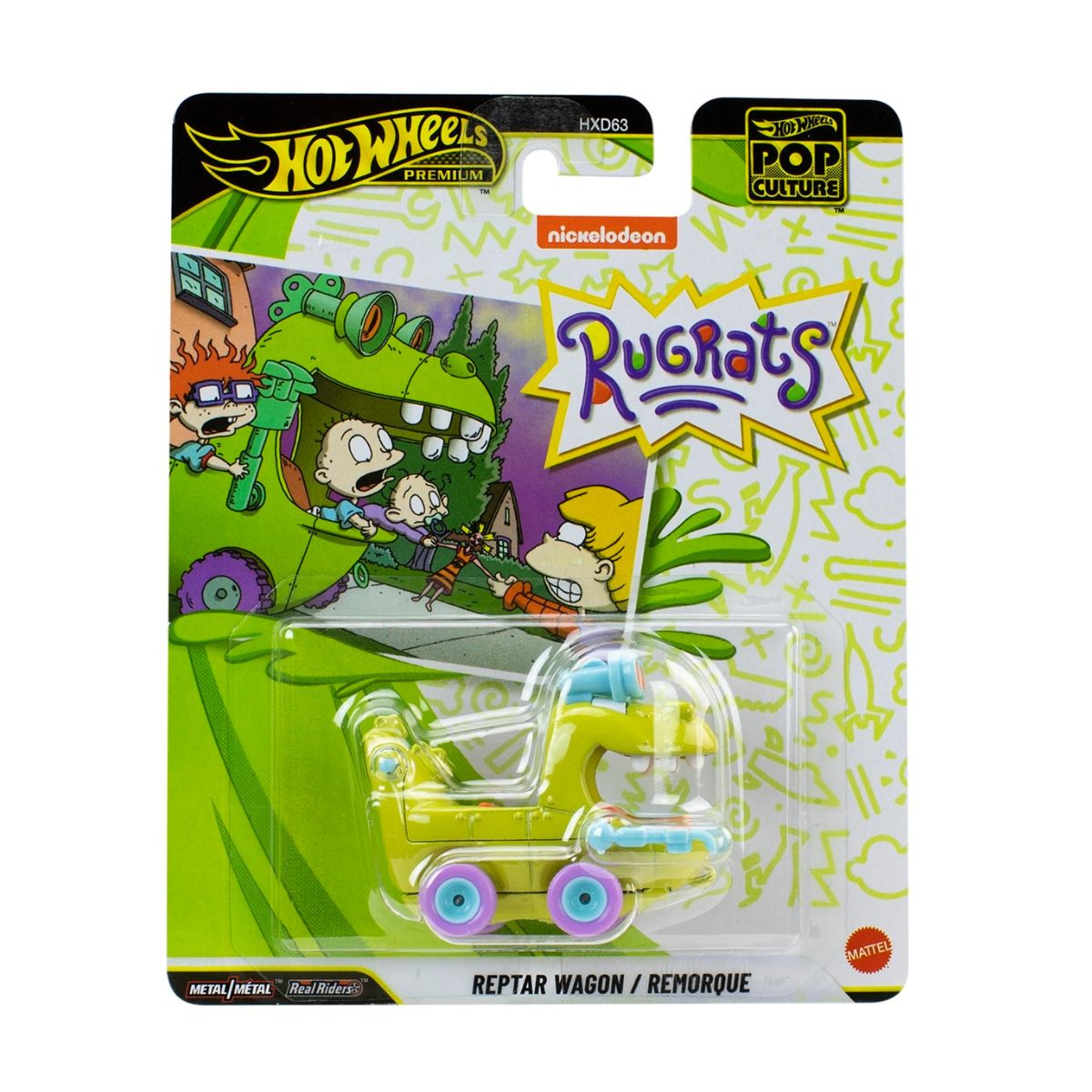 Đồ Chơi Siêu Xe Pop Culture - Rugrats Reptar Car HOT WHEELS JHW87/HXD63