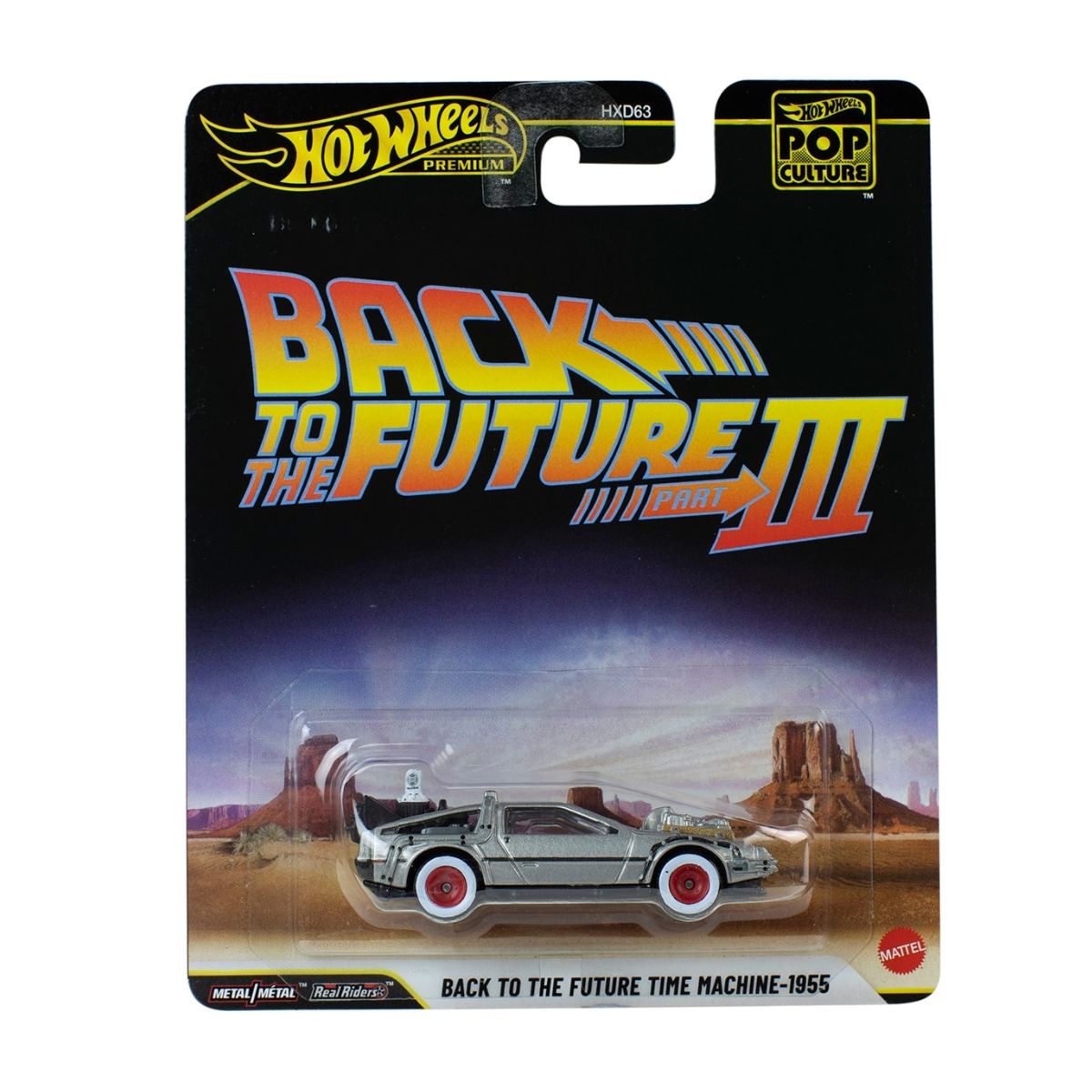 Đồ Chơi Siêu Xe Pop Culture - Time Machine 50S Version HOT WHEELS JHW94/HXD63