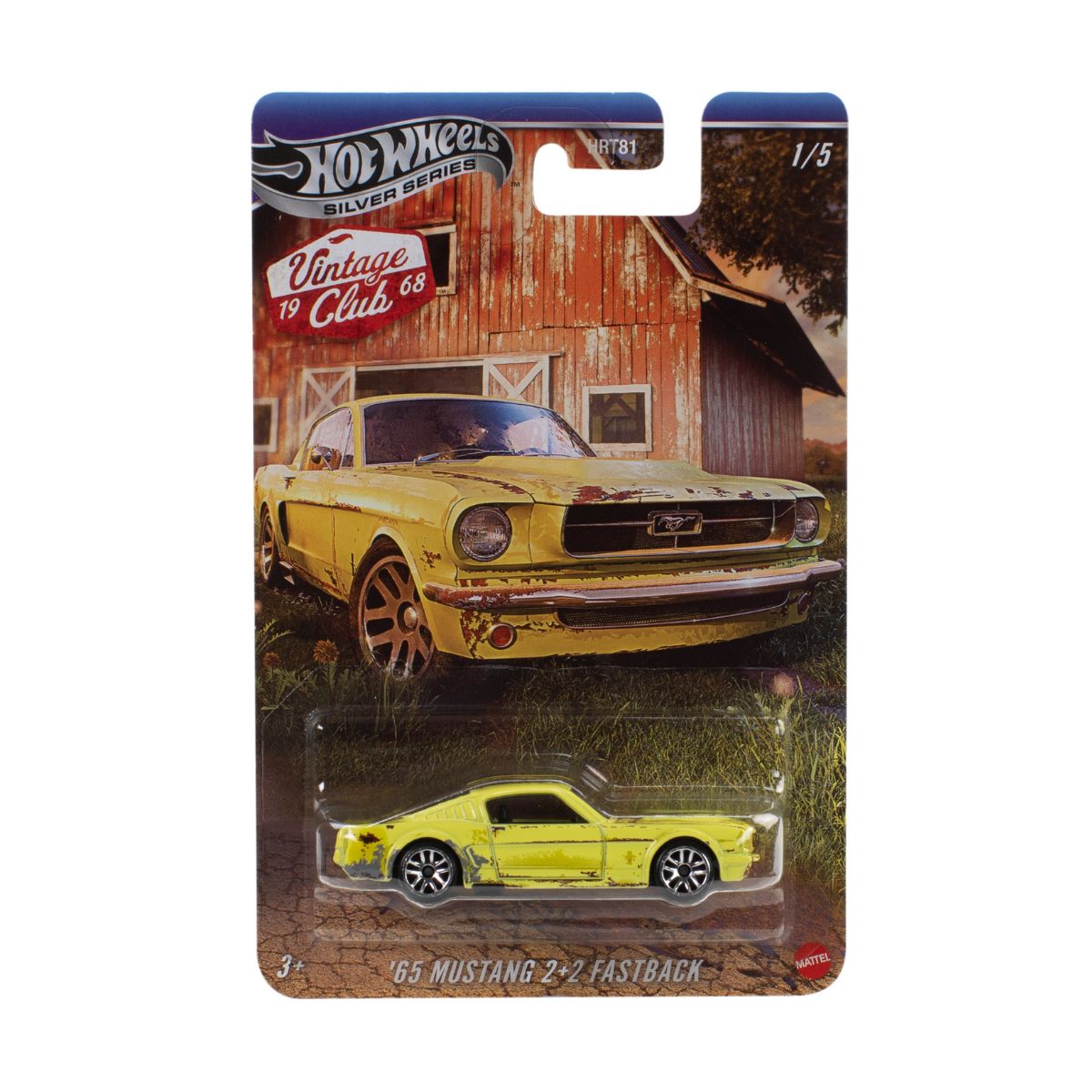 Đồ Chơi Siêu Xe Vintage 65 Mustang 2+2 Fastback HOT WHEELS JKY31/HRT81