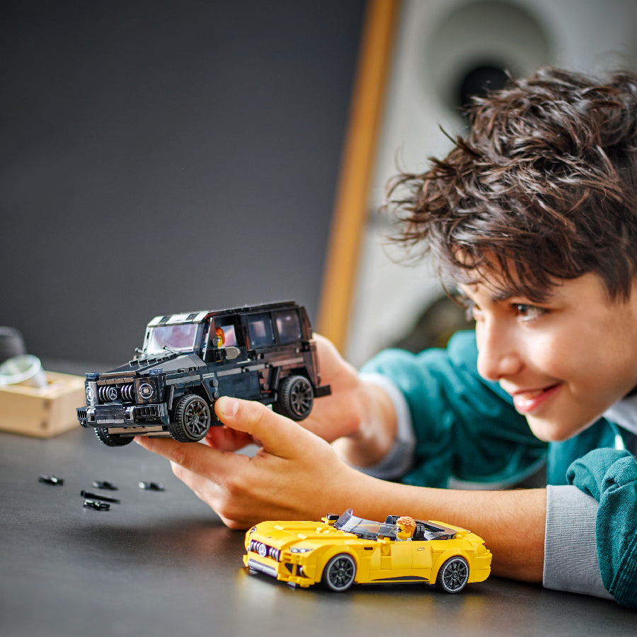 Đồ Chơi Lắp Ráp Siêu Xe Mercedes Amg Gt Roadster 2024 & Amg G63 LEGO Speed Champions 76924