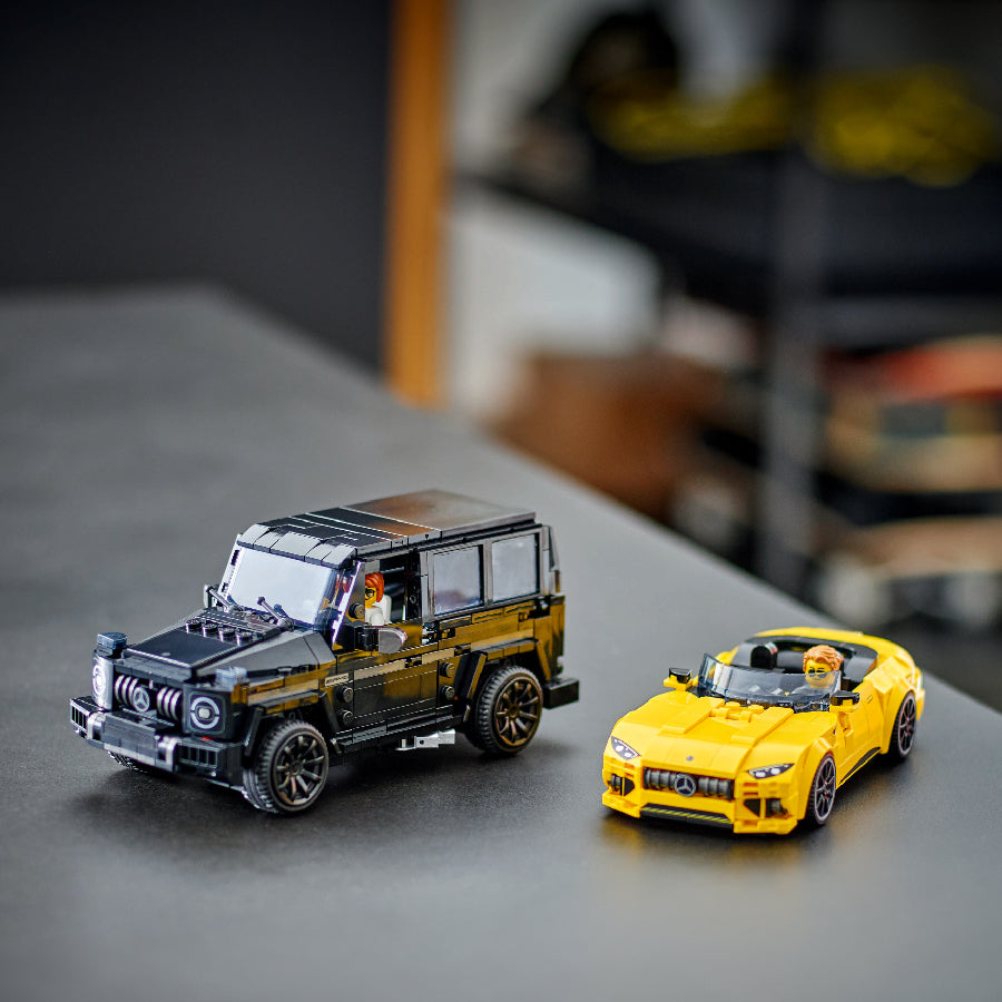 Đồ Chơi Lắp Ráp Siêu Xe Mercedes Amg Gt Roadster 2024 & Amg G63 LEGO Speed Champions 76924