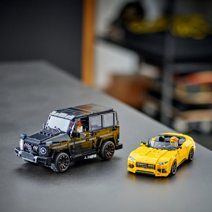 Đồ Chơi Lắp Ráp Siêu Xe Mercedes Amg Gt Roadster 2024 & Amg G63 LEGO Speed Champions 76924
