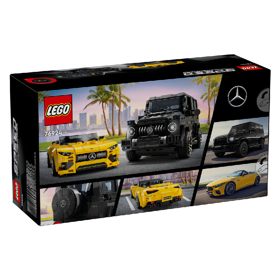 Đồ Chơi Lắp Ráp Siêu Xe Mercedes Amg Gt Roadster 2024 & Amg G63 LEGO Speed Champions 76924