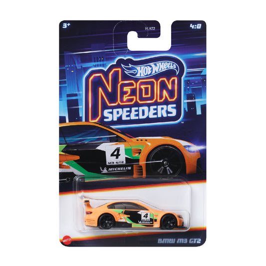 Neon Speeders BMW M3 GT2 - Mô hình siêu xe chính hãng - Hot Wheels HLH72