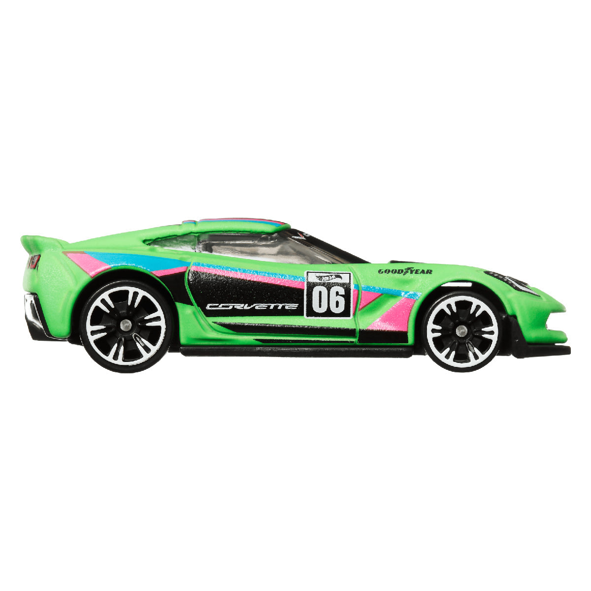 Neon Speeders Corvette C7 Z06 - Xe mô hình siêu xe tỉ lệ 1:64 - Hot Wheels HLH72