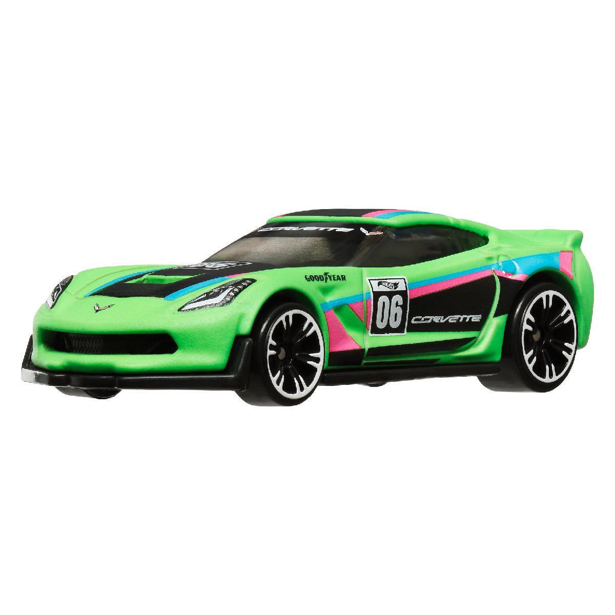 Neon Speeders Corvette C7 Z06 - Xe mô hình siêu xe tỉ lệ 1:64 - Hot Wheels HLH72