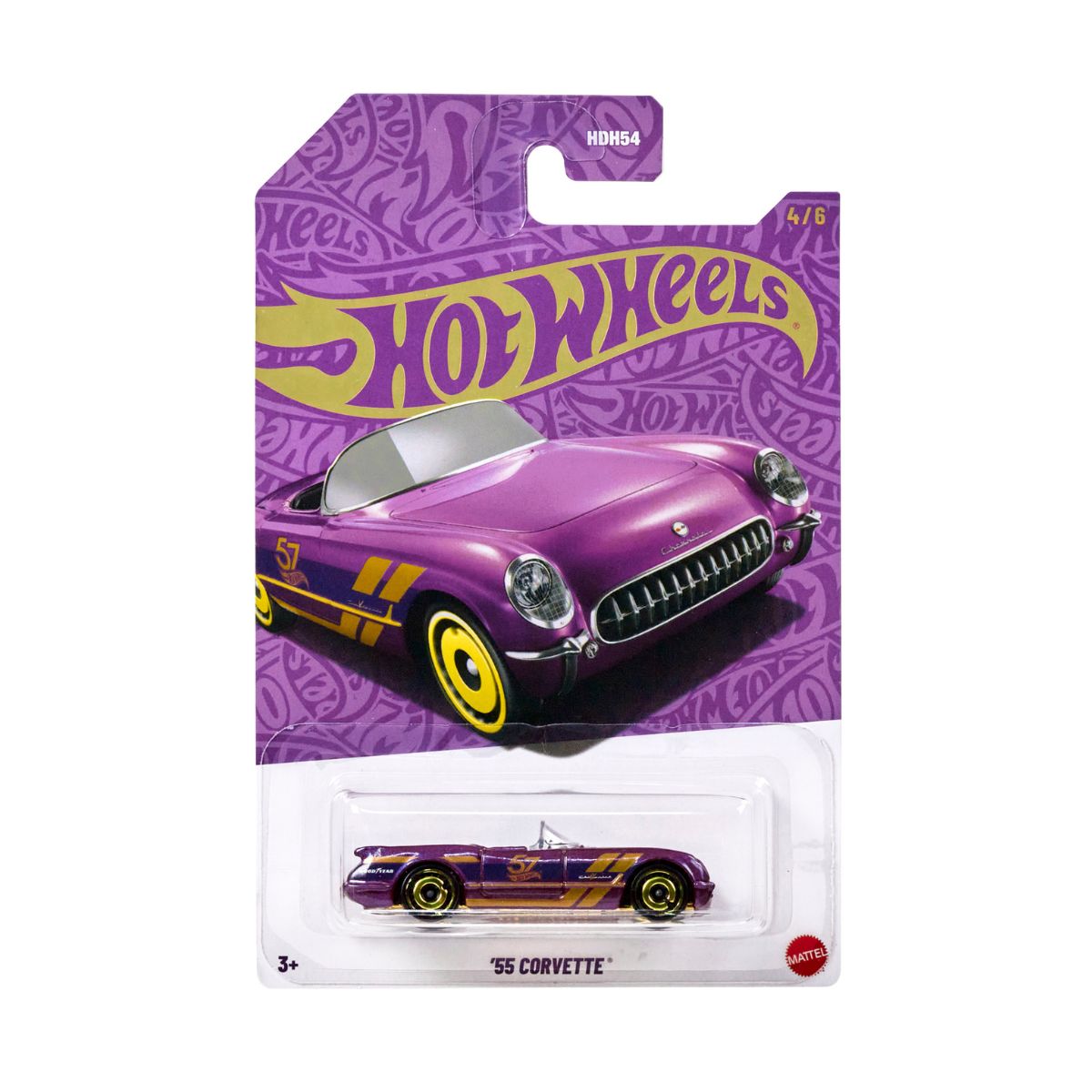 HW Pearl Edition Supercar - 1955 CORVETTE - Mô hình siêu xe Hot Wheels - Góc nhìn khác 3