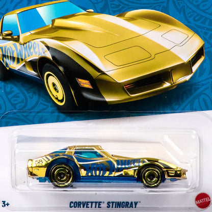 Corvette Stingray (Chase) Pearl Edition Super Car Toy - Mô hình siêu xe phiên bản hiếm - Hot Wheels