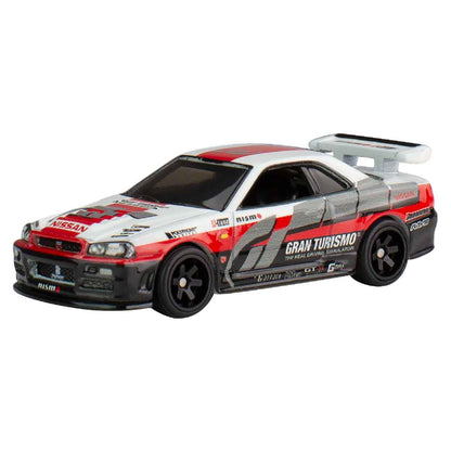 Nissan Skyline GTR (BNR34) - Mô hình xe ô tô tỉ lệ 1:64 - Hot Wheels Pop Culture HXD63