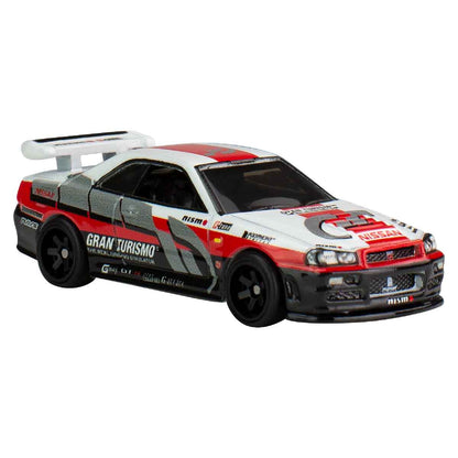 Nissan Skyline GTR (BNR34) - Mô hình xe ô tô tỉ lệ 1:64 - Hot Wheels Pop Culture HXD63