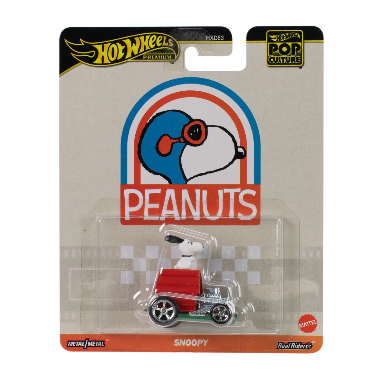 Pop Culture Super Car Model Toy - Snoopy - Xe mô hình 1:64 - Hot Wheels JBL84/HXD63