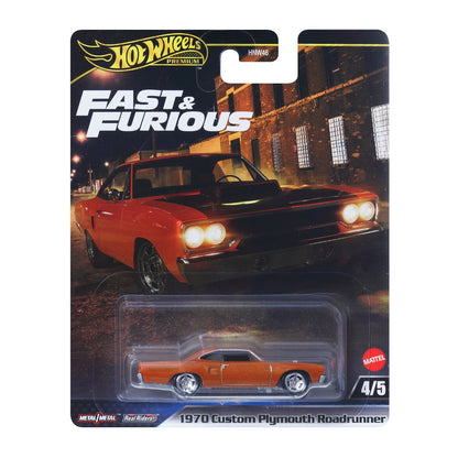 Premium Fast & Furious '70 Plymouth Roadrunner - Mô hình siêu xe tỉ lệ 1:64 - Hot Wheels HNW46