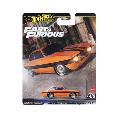 Alfa Romeo Giulia Sprint GTA - Mô hình siêu xe Premium Fast & Furious tỉ lệ 1:64 - Hot Wheels