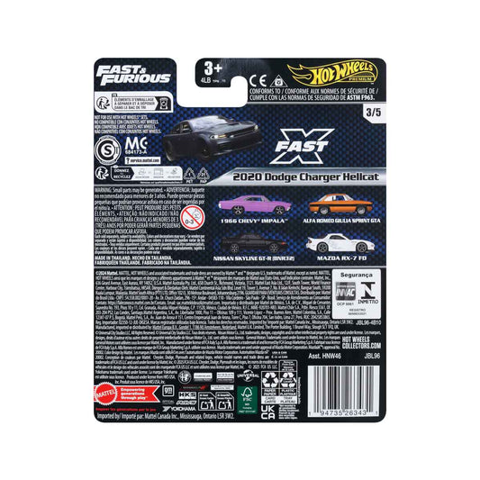 Premium Fast & Furious Dodge Charger Hellcat Widebody - Xe mô hình đồ chơi - Hot Wheels HNW46