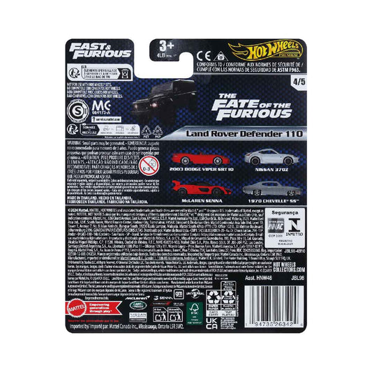 Premium Fast & Furious Land Rover Defender 110 Panel - Mô hình siêu xe tỉ lệ 1:64 - Hot Wheels HNW46