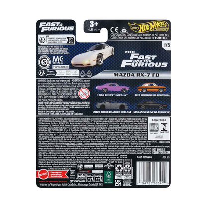 Mazda RX-7 FD Fast & Furious Premium - Xe mô hình kim loại tỉ lệ 1:64 - Hot Wheels HNW46 - Hình ảnh sản phẩm