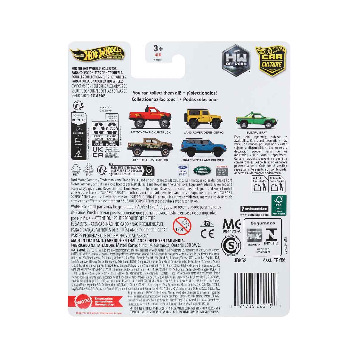 Luxury Super Car Toy 2024 Toyota Land Cruiser HOT WHEELS FPY86 - Mô hình xe tỉ lệ 1:64 - Hình ảnh sản phẩm