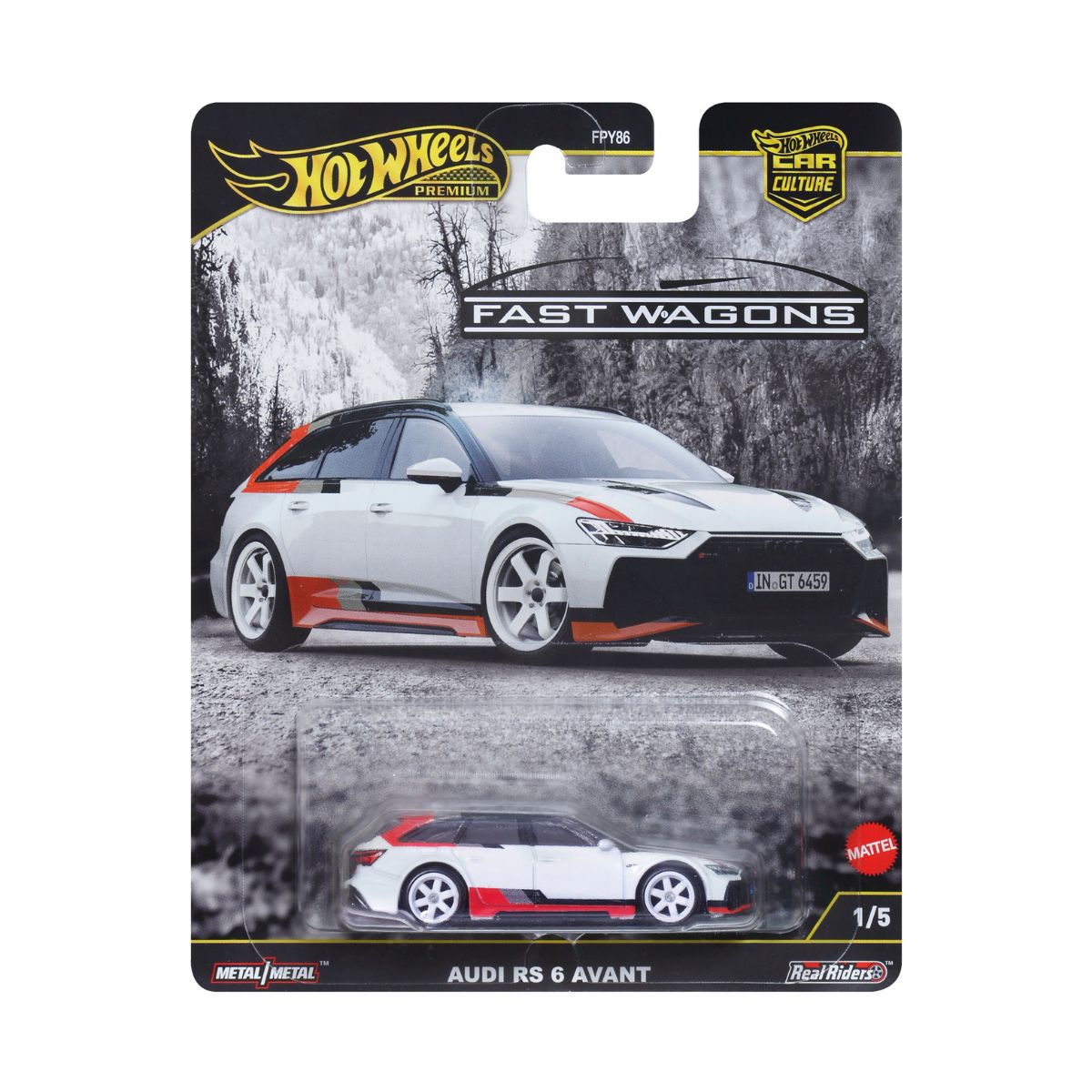 Audi RS6 Luxury Supercar - Xe mô hình cao cấp 1:64 - Hot Wheels Premium FPY86