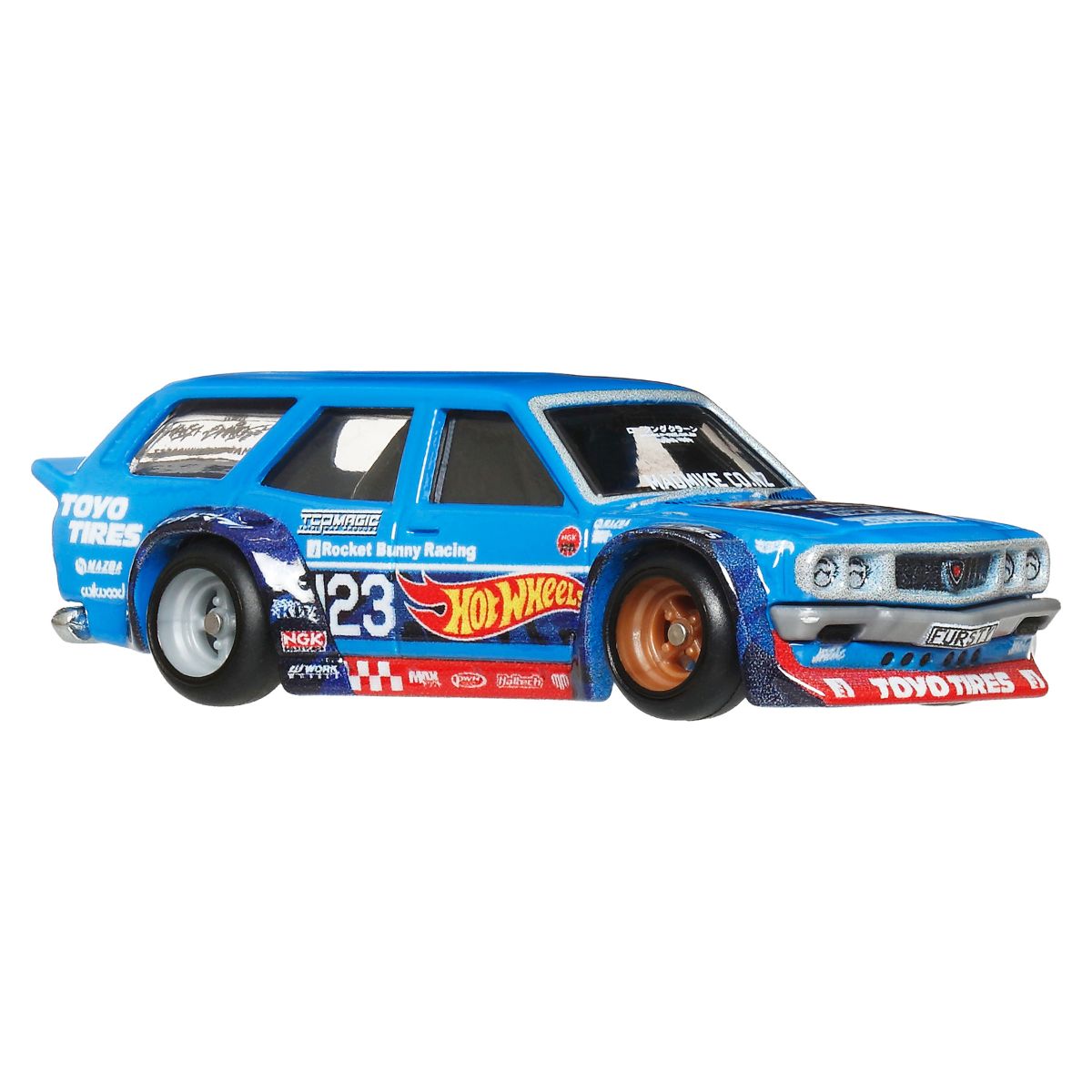 Mazda RX3 Wagon (Mad Mike) - Mô hình siêu xe Hot Wheels - JBK50/FPY86 - Hình ảnh bổ sung 4