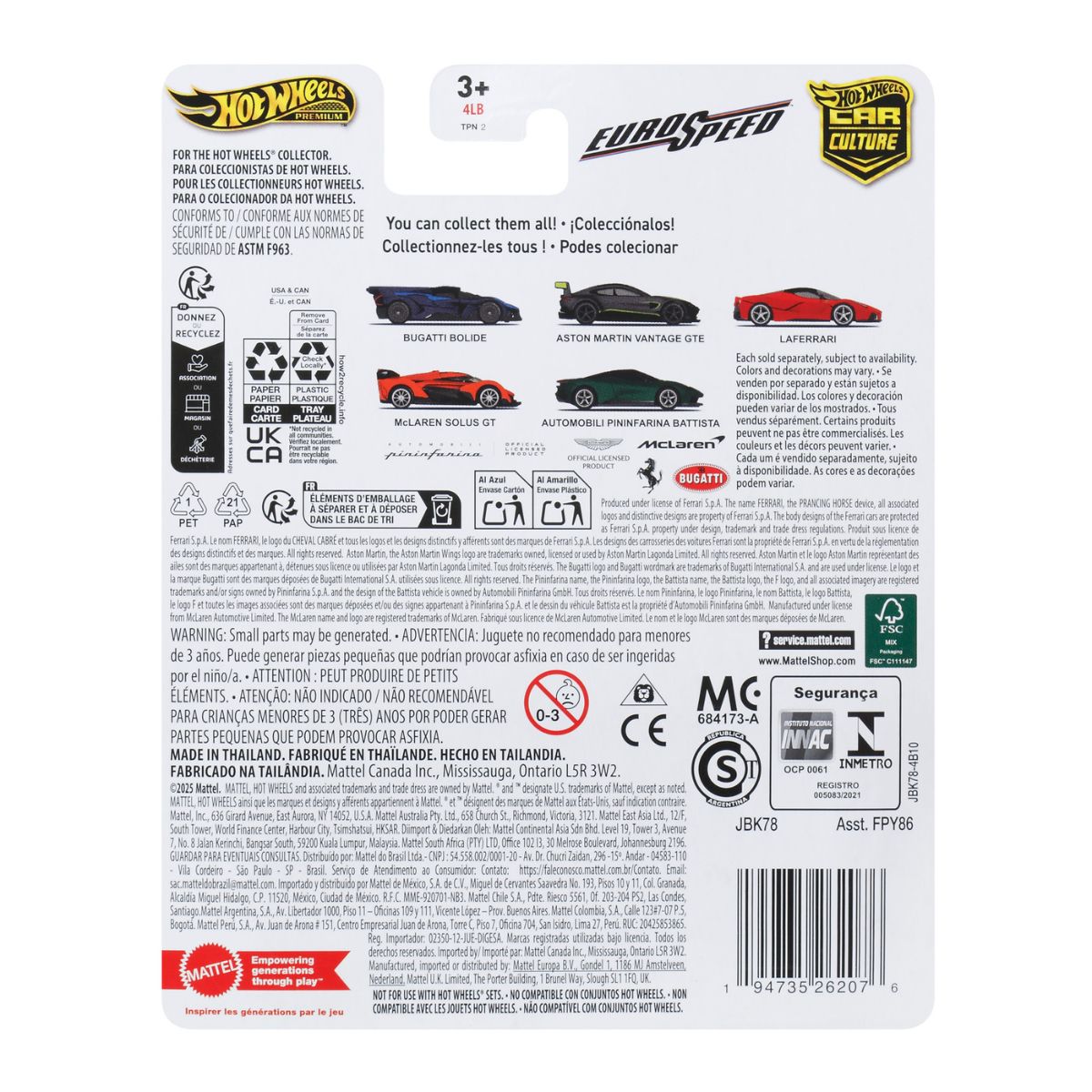 McLaren Solus GT - Mô hình siêu xe tỉ lệ 1:64 - Hot Wheels FPY86 - Hình ảnh sản phẩm