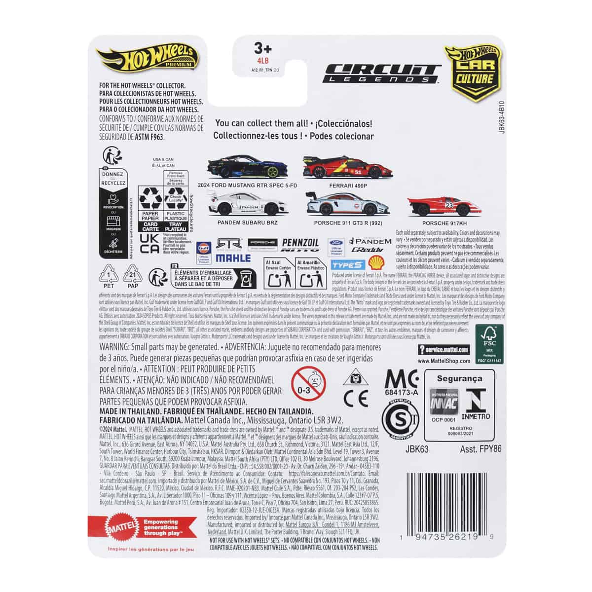 Porsche 917K - Mô hình siêu xe Hot Wheels tỉ lệ 1:64 - FPY86