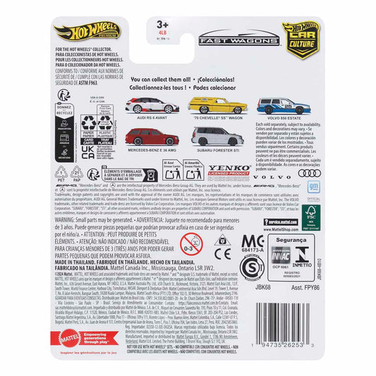 Volvo 850 Estate - Mô hình siêu xe sang trọng tỉ lệ 1:64 - Hot Wheels FPY86