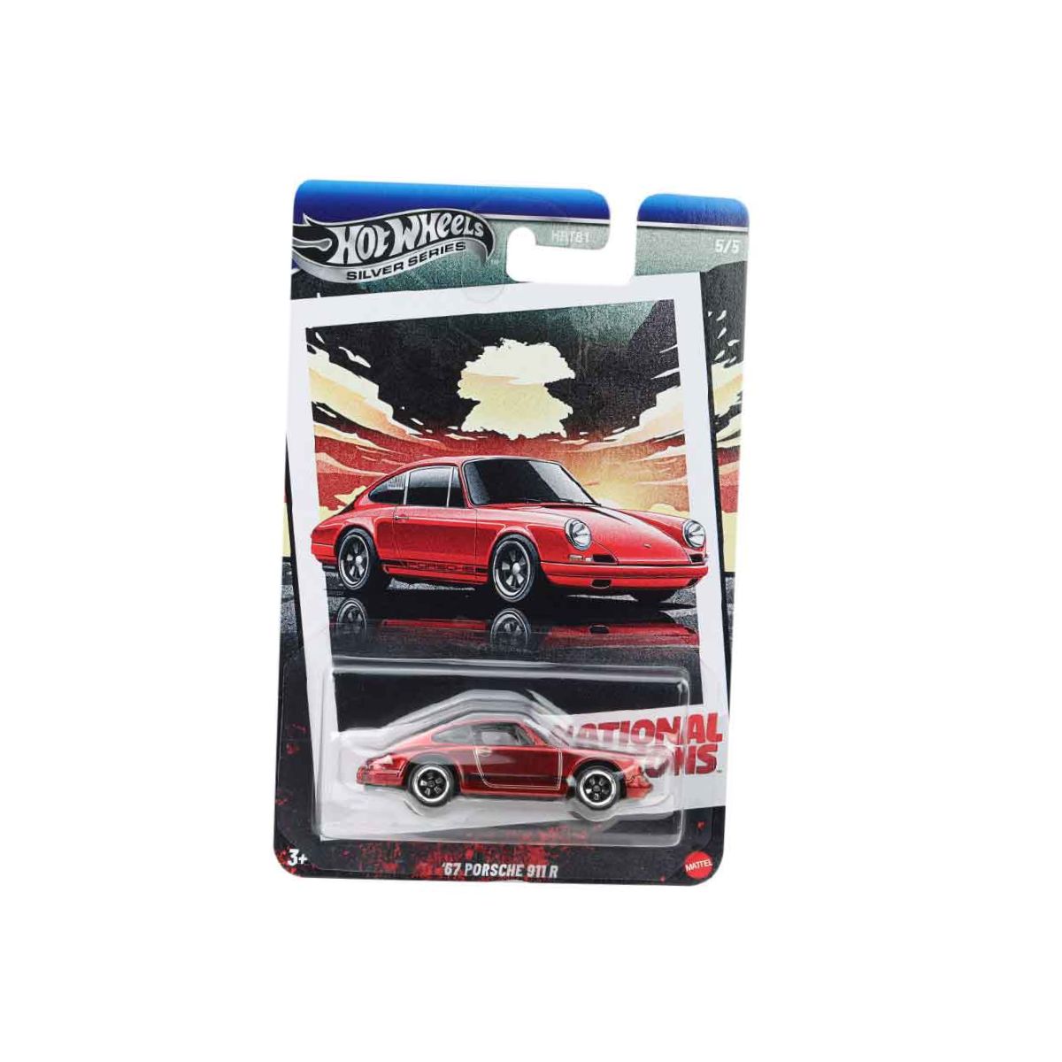 Vintage Super Car Model Toy 67 Porsche 911 R - Mô hình siêu xe - Hot Wheels HRT81